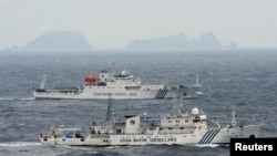 中国海监船在东海上(资料照)