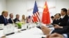 美国总统特朗普在大阪G20峰会期间与中国国家主席习近平举行双边会谈(2019年6月29日)。