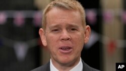 资料照 - 新西兰总理希金斯(Chris Hipkins)。