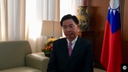 台湾外交部部长吴钊燮2019年1月28日接受美国之音采访(美国之音海伦摄影)