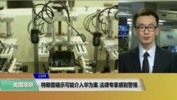 VOA连线(乔栈):特朗普暗示可能介入华为案,法律专家感到警惕 VOA连线(乔栈):特朗普暗示可能介入华为案,法律专家感到警惕