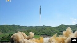 2017年7月4日,朝鲜进行了一次洲际弹道导弹发射。