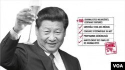 Bích chương châm biếm các lãnh đạo thế giới nhân Ngày Tự do Báo chí Thế giới