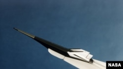 美国航天局公布的一款高超音速飞行器样机。(NASA资料照)