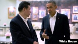 2013年6月7日,美国总统奥巴马和中国国家主席习近平加州会谈。