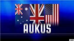 资料照:2021年9月澳英美三国共同宣布结成“奥库斯”(AUKUS)三方安全联盟。