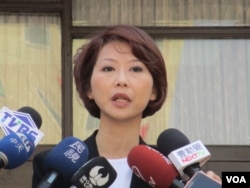 台湾执政党民进党立委陈亭妃(美国之音张永泰拍摄 )