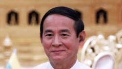 被军方解职的缅甸总统温敏(路透社)