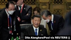 资料照:中国领导人习近平在印尼巴厘岛出席G20领导人峰会。(2022年11月15日)