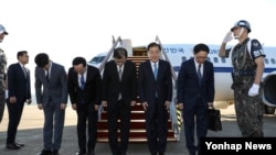 韩国总统代表团2018年9月5日启程前往平壤(韩通社)