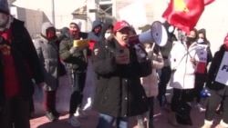 缅甸民众在中国驻美大使馆外举行抗议示威 缅甸民众在中国驻美大使馆外举行抗议示威