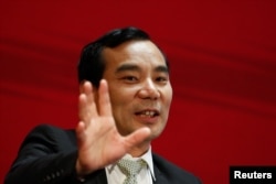 安邦公司董事长吴小晖在北京参加中国发展论坛会议(2017年3月18日)