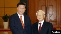 越共总书记阮富仲在北京会见中国主席习近平(2015年11月5日)
