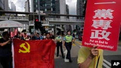 香港民众为纪念八九六四29周年举行游行抗议中共一党专制。(2018年5月27日)