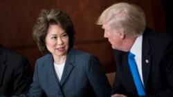 Trump အစိုးရအဖွဲ့က သယ်ယူပို့ဆောင်ရေးဝန်ကြီး နုတ်ထွက် Trump အစိုးရအဖွဲ့က သယ်ယူပို့ဆောင်ရေးဝန်ကြီး နုတ်ထွက်