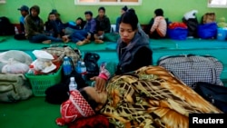၂၀၁၅ ဖေဖော်ဝါရီတုန်းက လားရှိုးဘုန်းကြီးကျောင်းအတွင်း ခိုလုံနေသည် ဒုက္ခသည်များ