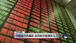 VOA连线:中国股市再暴跌 政府救市能撑多久? VOA连线:中国股市再暴跌 政府救市能撑多久?