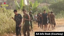 အမ်းမြို့မှာ စစ်ကောင်စီတပ်သားအများအပြားလက်နက်ချခဲ့ကြောင်း AA ထုတ်ပြန်သည့်ဗွီဒီယိုမှ မြင်ရပုံ (ဒီဇင်ဘာ ၁၆၊ ၂၀၂၄)