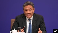 中国商务部部长王文涛。(美联社资料图)