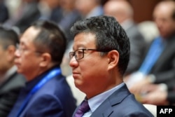 中国互联网公司网易首席执行官丁磊(William Ding)2018年11月7日出席在中国浙江省乌镇举行的第五届世界互联网大会开幕式。