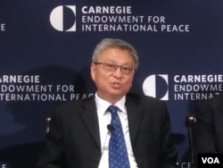 北京清华大学当代国际关系研究院院长阎学通 (美国之音 钟辰芳拍摄)