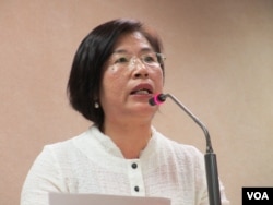 执政的国民党立委 陈碧涵(美国之音张永泰拍摄)