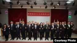 2月25日,台湾总统蔡英文出席由台湾国际造船股份有限公司举办的“国舰国造本土化供应商大会”。(照片由台船提供)