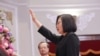 蔡英文2020年5月20日在总统府宣誓就职中华民国第15任总统(照片来源:中华民国总统府)