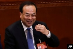 2017年3月6日,中共重庆市委书记孙政才在北京开会。