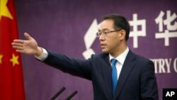 中国商务部发言人高峰 (资料照片)