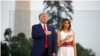 အမေရိကန်သမ္မတ Donald Trump နဲ့ သမ္မတကတော် Melania Trump. (ဇူလိုင် ၄၊ ၂၀၂၀)