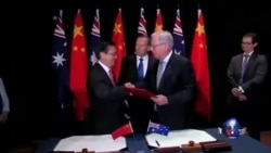 中澳签署自贸协定 中澳签署自贸协定