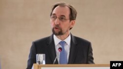 联合国难民事务高级专员伊德·拉阿德·侯赛因(Zeid Ra'ad Al Hussein)在2月的人权理事会上讲话