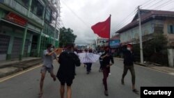ထားဝယ်မြို့ပေါ် လျှပ်တပျက်သပိတ်တခု ( ဓာတ်ပုံ - Dawei Watch)