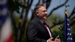 美国国务卿蓬佩奥Mike Pompeo2020年7月23日在尼克松总统图书馆发表美中关系演讲(路透社)