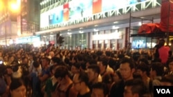 旺角爆发支持和反占中人士的大规模对峙
