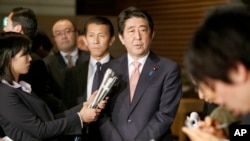 日本首相安倍晋三(资料照片)