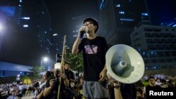 (资料图)香港学民思潮的召集人黄之锋。