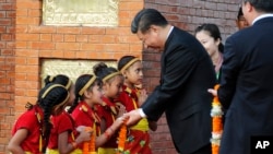 中国国家主席习近平星期六(10/12)抵达尼泊尔访问。