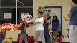舞狮表演帮助美国华人传承文化传统 舞狮表演帮助美国华人传承文化传统