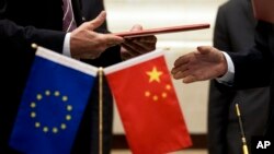 欧盟与中国贸易摩擦不断。(美联社资料图)