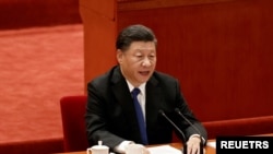 星期六(10月9日) 中国国家主席习近平在北京人民大会堂举行的“纪念辛亥革命110周年大会”上发表讲话。