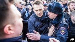 Арешт Олексія Навального в центрі Москви, 26 березня 2017