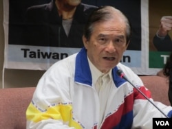 台湾联合国协进会理事长蔡明宪 (美国之音张永泰拍摄)