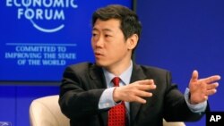 李稻葵在瑞士达沃斯的世界经济论坛(2011年1月29日)