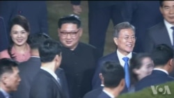 韩国总统文在寅为朝鲜领导人金正恩举办欢送仪式 韩国总统文在寅为朝鲜领导人金正恩举办欢送仪式