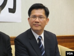 台湾在野党民进党立委林佳龙(美国之音张永泰拍摄)