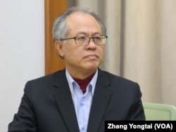 台湾民主基金会副执行长颜建发(美国之音张永泰拍摄)
