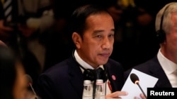印尼总统佐科·维多多(Joko Widodo)5月12日在美国-东盟特别峰会上。