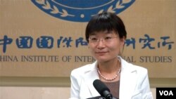 中国国际问题研究所国际战略研究部副主任苏晓晖 接受美国之音北京分社采访 谈南海争端。(美国之音 东方拍摄)